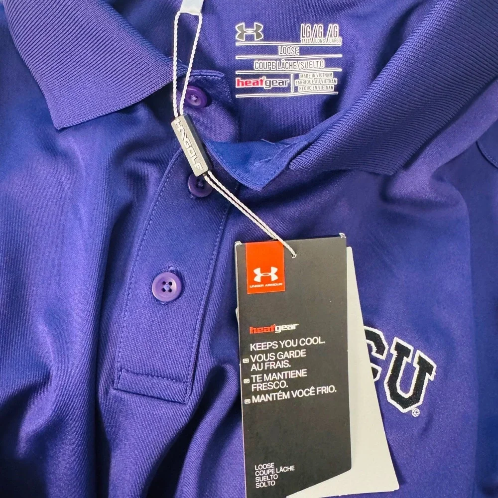 Under‎ Armour Purple Performance Athletic Shirt Large Tall Mens Large NWT Active